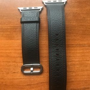 Apple Watch black leather band!